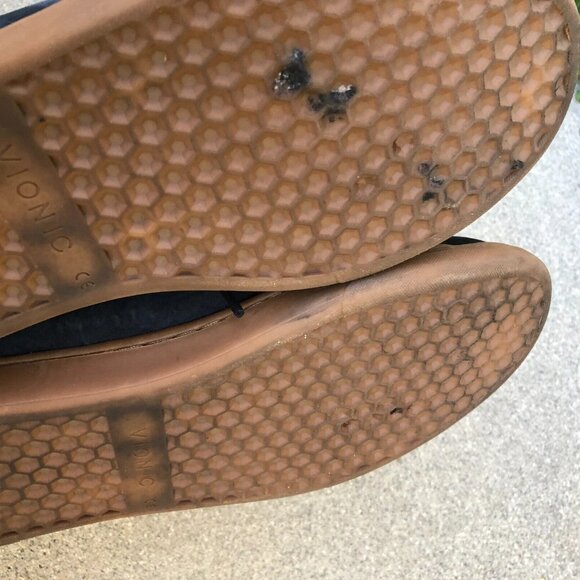 VIONIC Baldwin Nubuck Leather Shoes 9.5 Men's Black Lace Up Sneakers - Picture 7 of 11